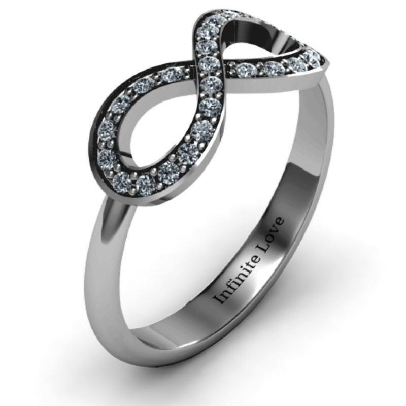 Accented Infinity Ring product view