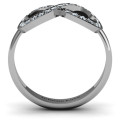 Accented Infinity Ring product view