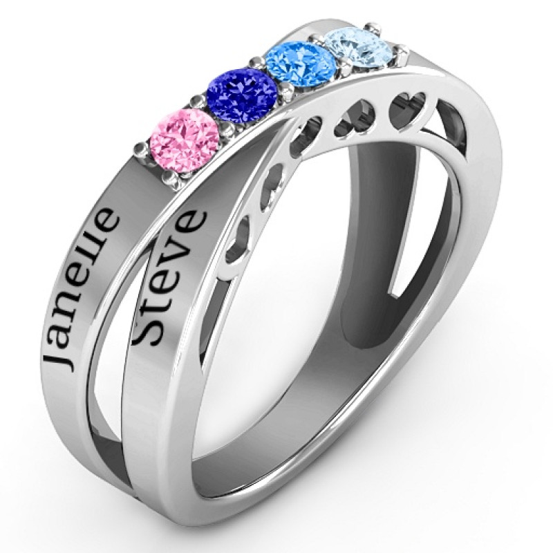 Across My Heart 4-Stone Ring product image