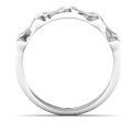 Alternating Stone Fashion Wave Ring product image