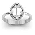 Anchor Ring Anchor Ring with anchor and rope motif
