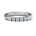 Band of Eternity Ring with seven round claw-set stones