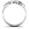 Birthstone Infinity Love Ring - Product View Birthstone Infinity Love Ring product view
