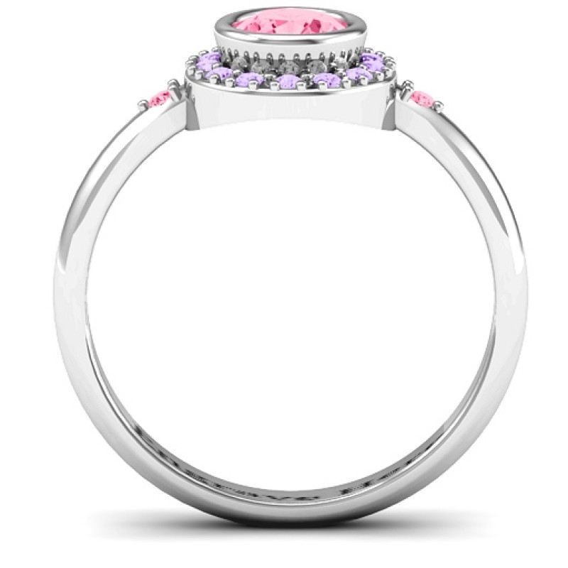 Blooming Round Cluster Ring alternate view Blooming Round Cluster Ring alternate product view