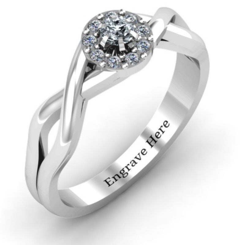 Braided Floral Cluster Ring Braided Floral Cluster Ring product view
