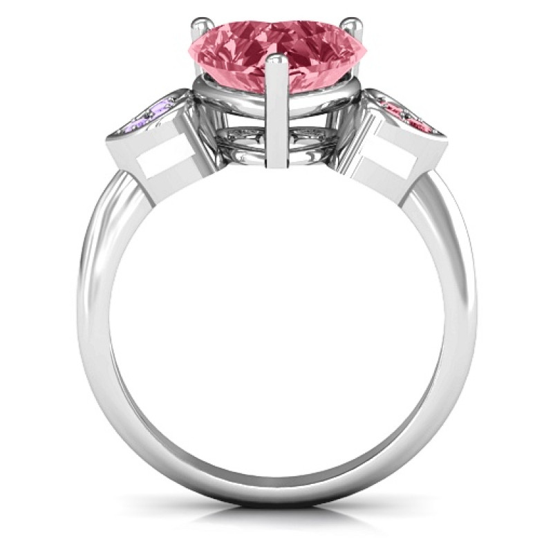 Brilliant Love Accented Heart Ring - Gallery View Brilliant Love Accented Heart Ring gallery view