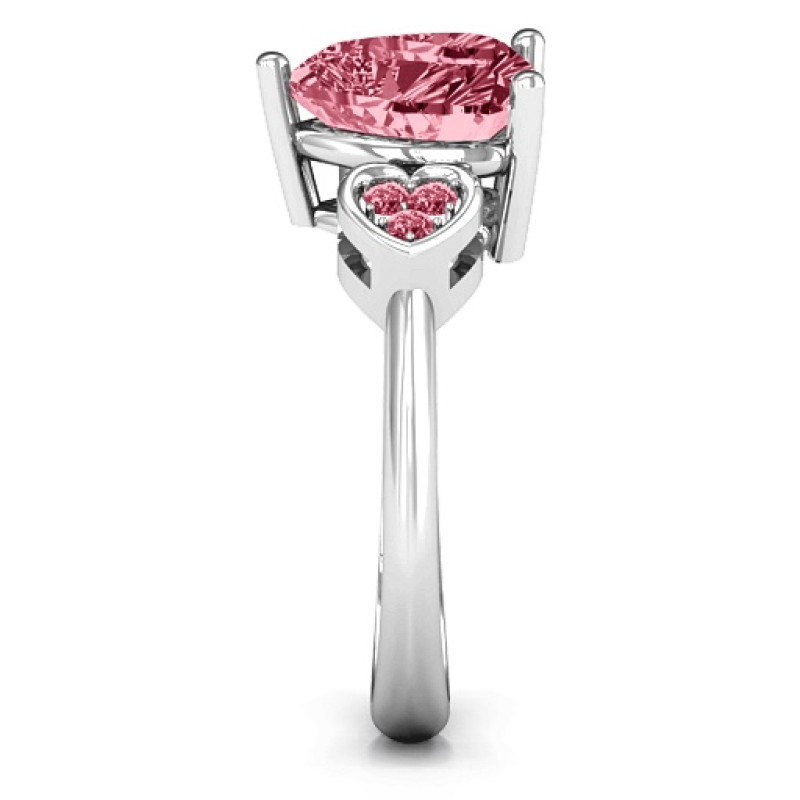 Brilliant Love Accented Heart Ring - Gallery View Brilliant Love Accented Heart Ring gallery view
