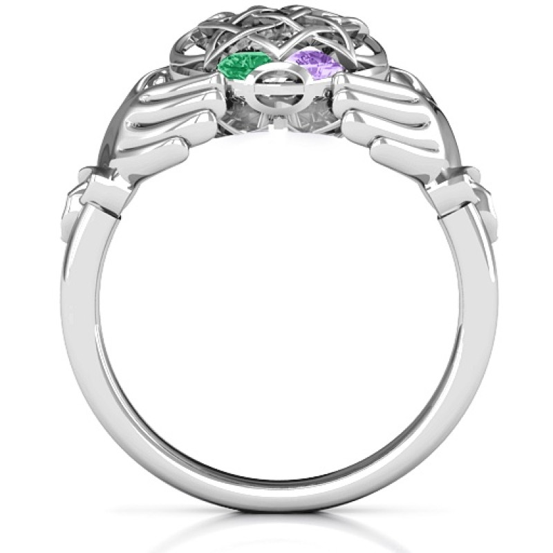 Caged Hearts Celtic Claddagh Ring product image