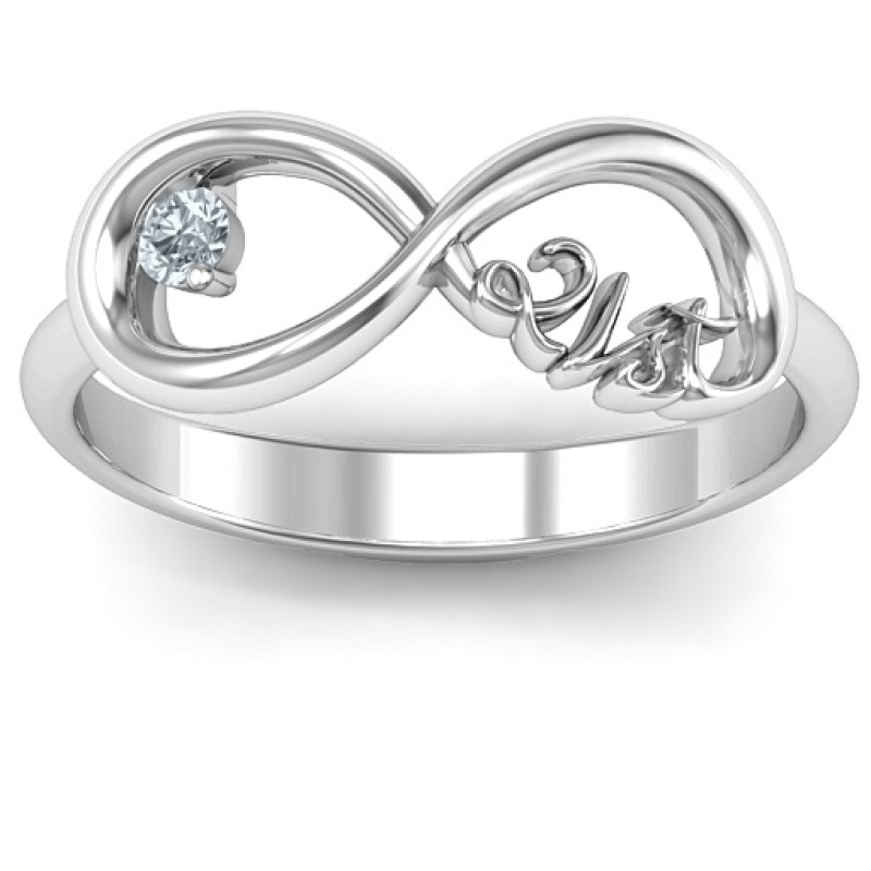 Celebrate 21 Infinity Ring Celebrate 21 Infinity Ring with personalisation options