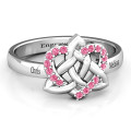Celtic Heart Ring Celtic Heart Ring with a Swarovski Zirconia heart