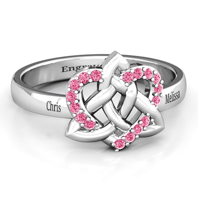 Celtic Heart Ring Celtic Heart Ring with a Swarovski Zirconia heart