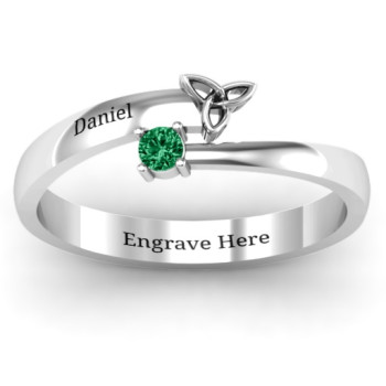 Celtic Solitaire Bypass Ring Celtic Solitaire Bypass Ring