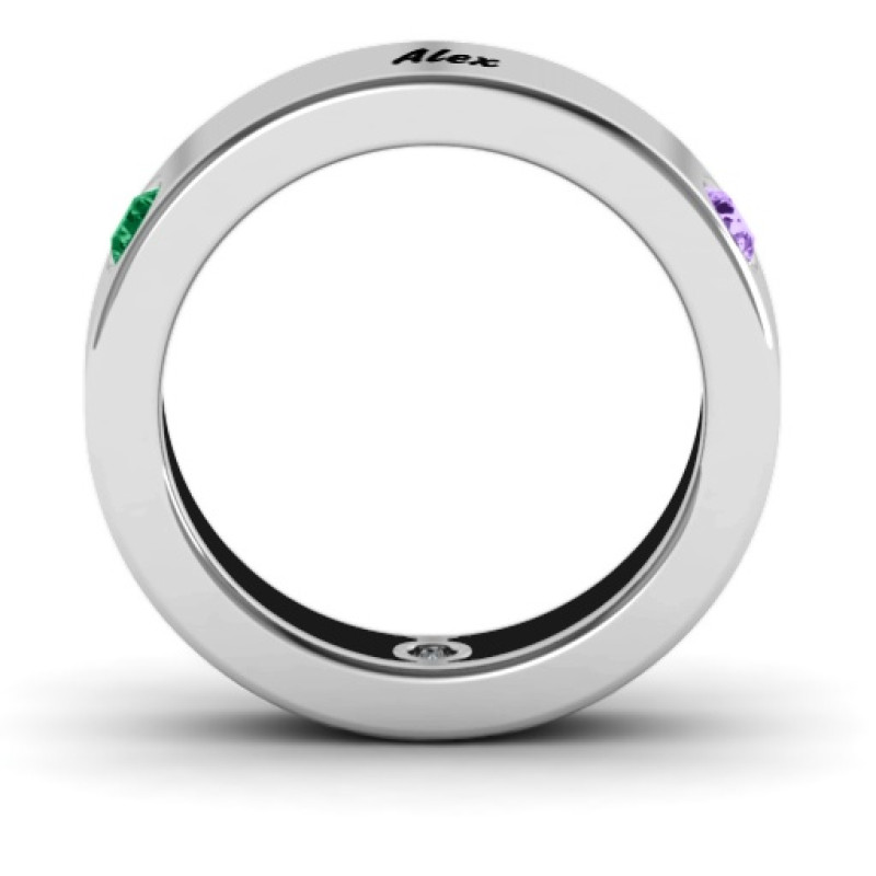 Custom circular band ring view