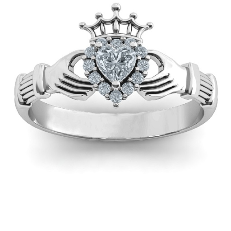 Claddagh with Halo Ring Claddagh with Halo Ring product view