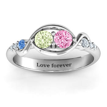Classic Curves Two-Stone Ring Classic Curves Two-Stone Ring