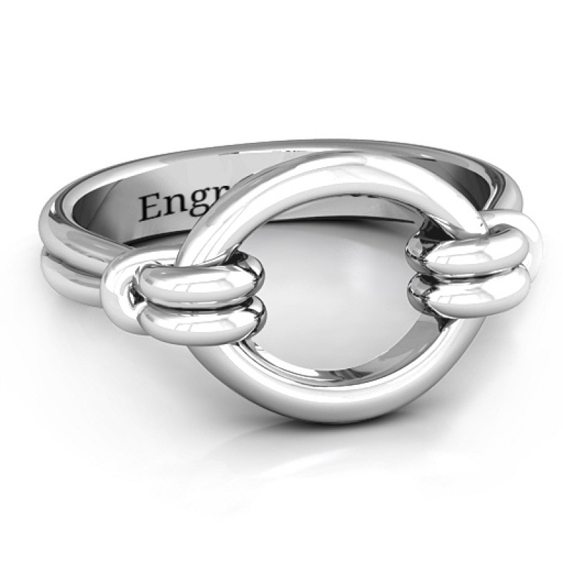 Classic Karma Ring Classic Karma Ring with circular motif