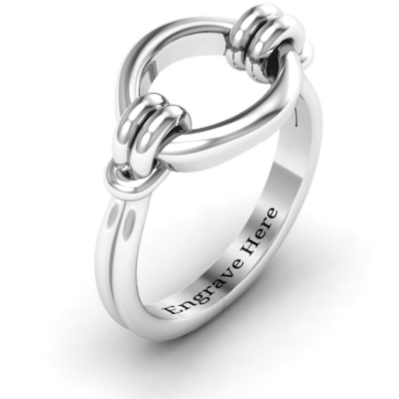 Classic Karma Ring Classic Karma Ring with circular motif