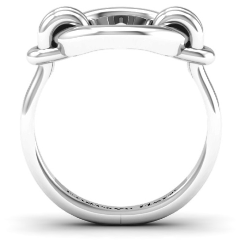 Classic Karma Ring Classic Karma Ring with circular motif