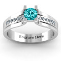 Column Set Solitaire Ring product image