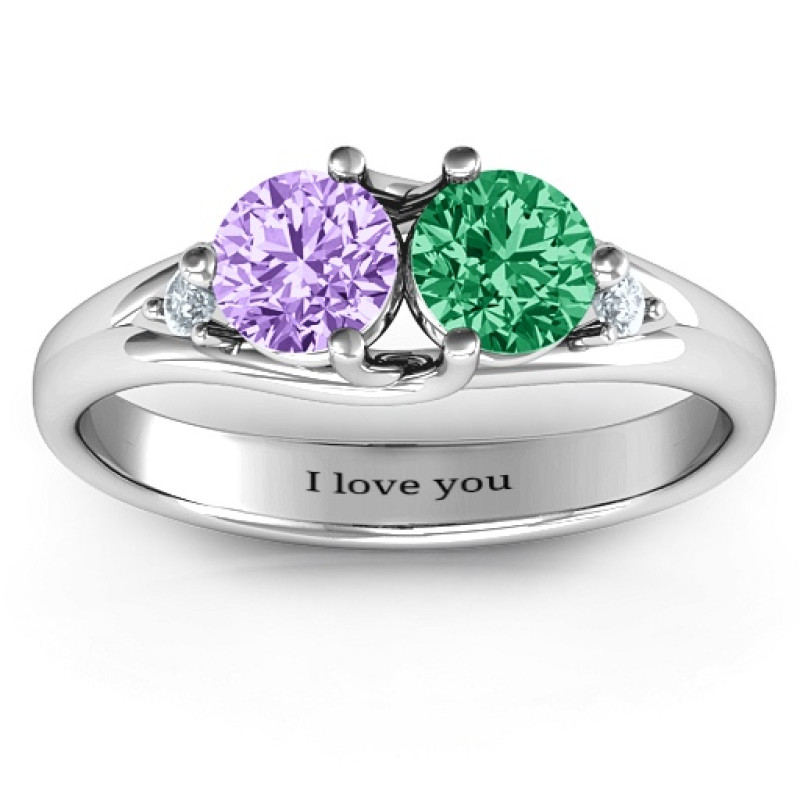 Darling Duo Double Gemstone Ring product view