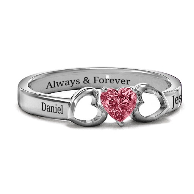 Darling Heart Wraparound Ring Darling Heart Wraparound Ring with heart-shaped centre stone