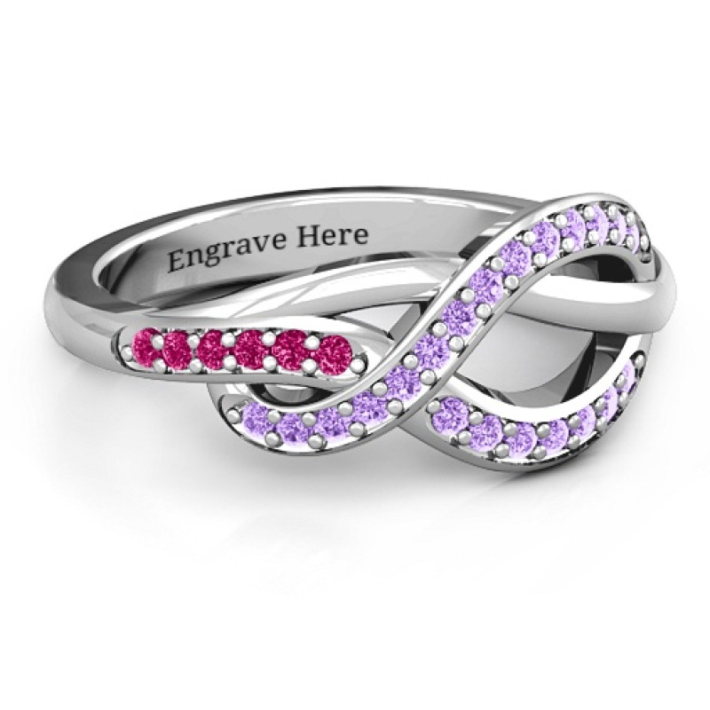 Delicacy Infinity Ring Delicacy Infinity Ring with accent stones