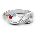Double the Love Infinity Ring Double the Love Infinity Ring with interlocked heart and infinity design