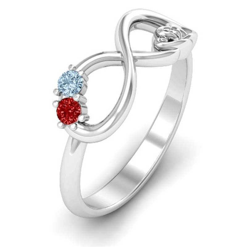 Double the Love Infinity Ring Detail Double the Love Infinity Ring detail view