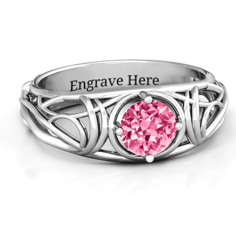 Enchanting Tangle of Love Ring Enchanting Tangle of Love custom solitaire ring