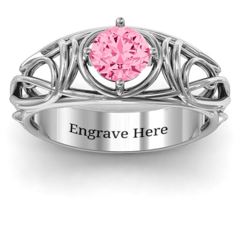 Enchanting Tangle of Love Ring Enchanting Tangle of Love custom solitaire ring