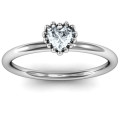 Encircled Prong Heart Ring Encircled Prong Heart Ring product image