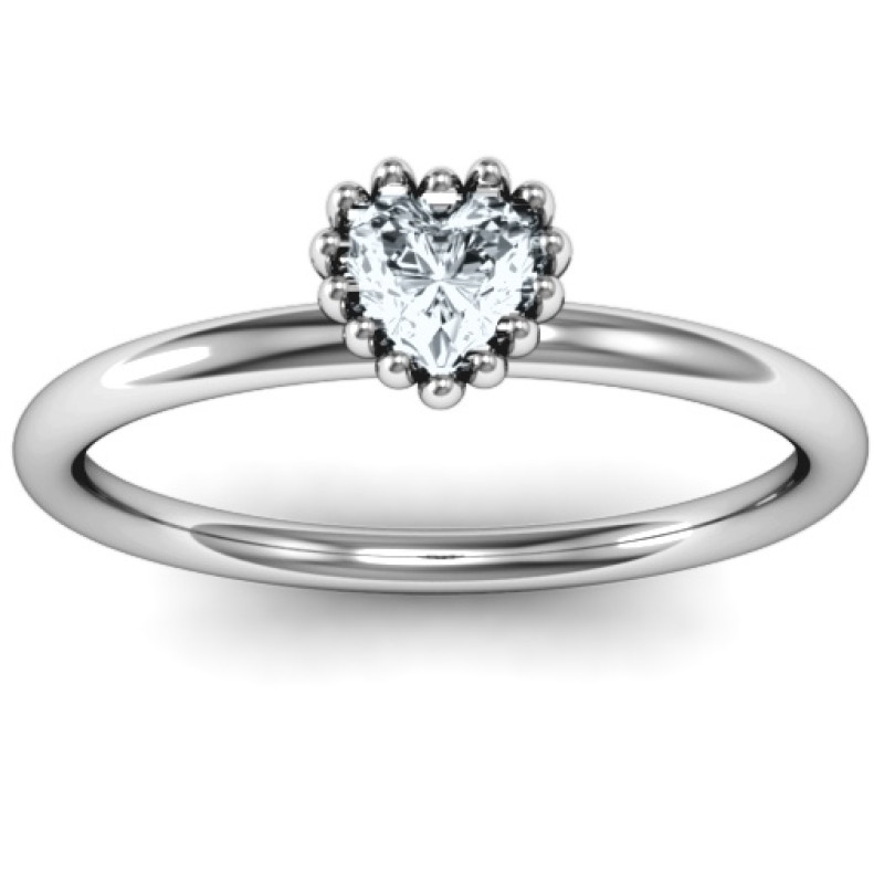 Encircled Prong Heart Ring Encircled Prong Heart Ring product image