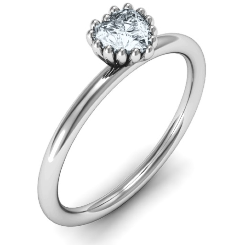 Encircled Prong Heart Ring Encircled Prong Heart Ring product image