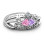 Ever Enchanted Double Heart Tiara Ring