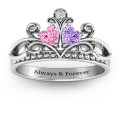Ever Enchanted Double Heart Tiara Ring Ever Enchanted Double Heart Tiara Ring view