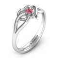 Everlasting Elegance Interwoven Heart Ring - Product View Everlasting Elegance Interwoven Heart Ring product view
