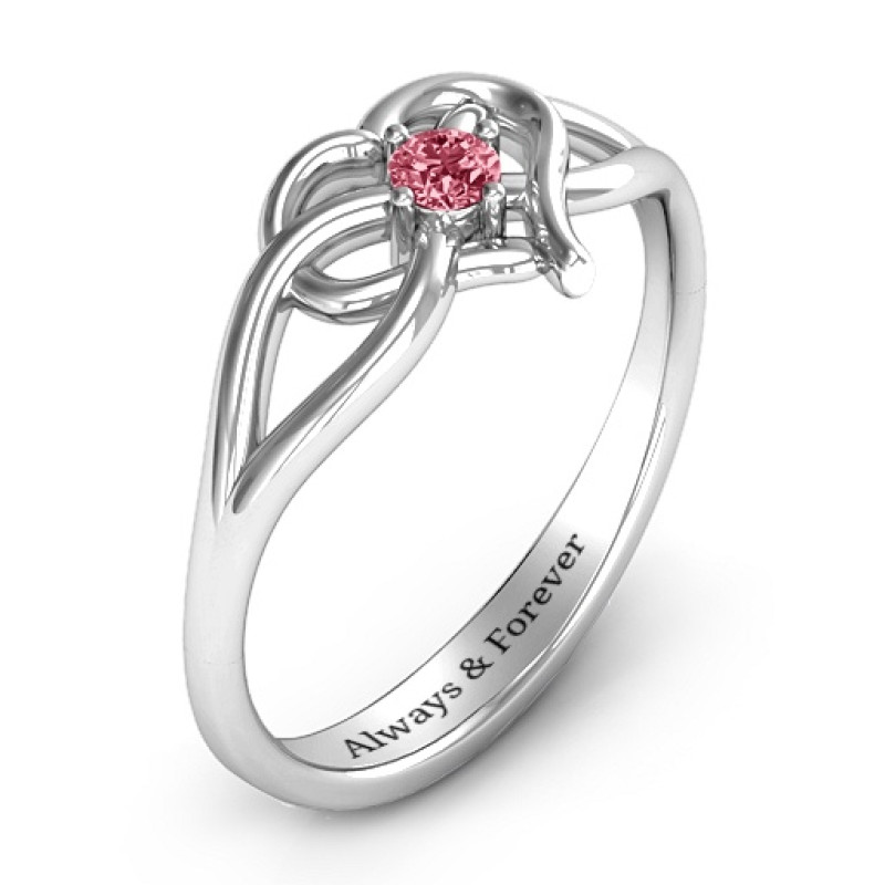 Everlasting Elegance Interwoven Heart Ring - Product View Everlasting Elegance Interwoven Heart Ring product view