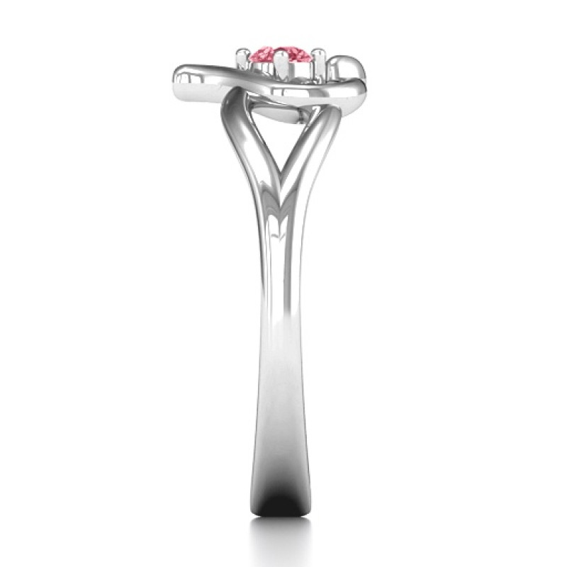 Everlasting Elegance Interwoven Heart Ring - Product View Everlasting Elegance Interwoven Heart Ring product view
