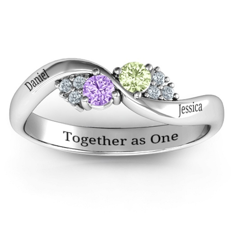 Everyday Dream ring with shoulder accents