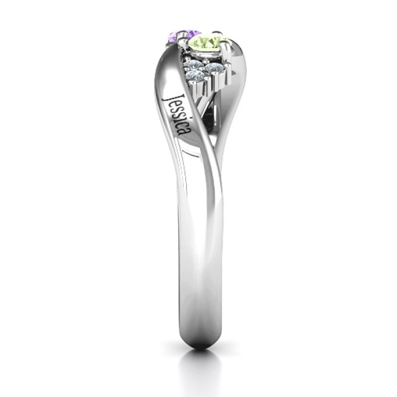 Everyday Dream ring with shoulder accents