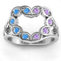 Floating Heart Infinity Ring Floating Heart Infinity Ring gallery image