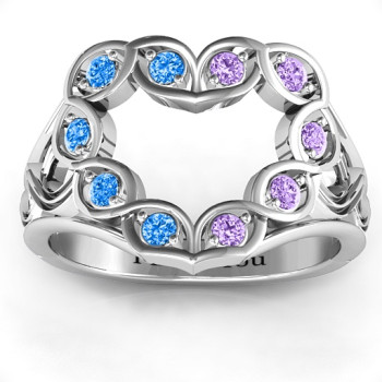 Floating Heart Infinity Ring Floating Heart Infinity Ring