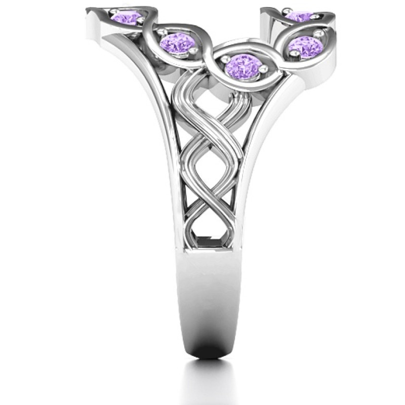 Floating Heart Infinity Ring Floating Heart Infinity Ring gallery image