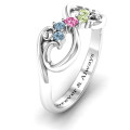 Flourish Infinity Ring with Gemstones Flourish Infinity Ring with gemstones, alternate view