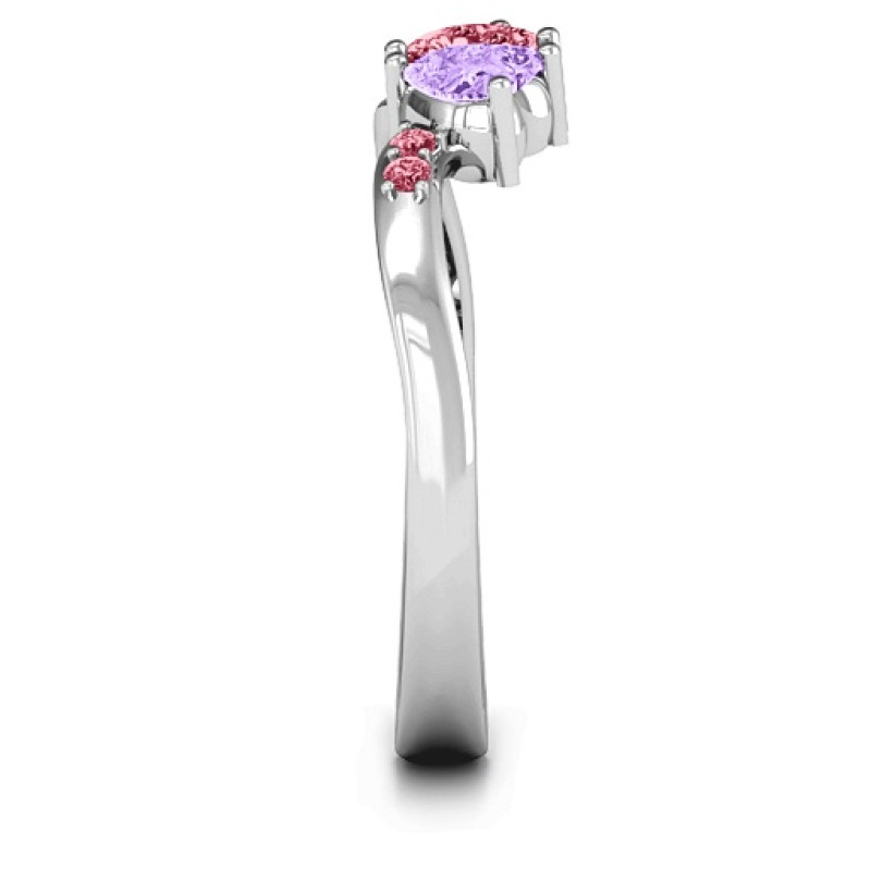 Follow Your Heart Ring - View 5 Follow Your Heart Ring showing the heart stone setting