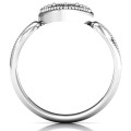 For My Love Heart Birthstone Ring For My Love heart ring with a bezel-set centre stone