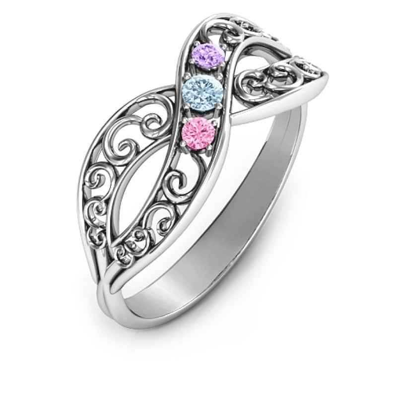 Forever Filigree Infinity Ring - View 3 Forever Filigree Infinity Ring product view