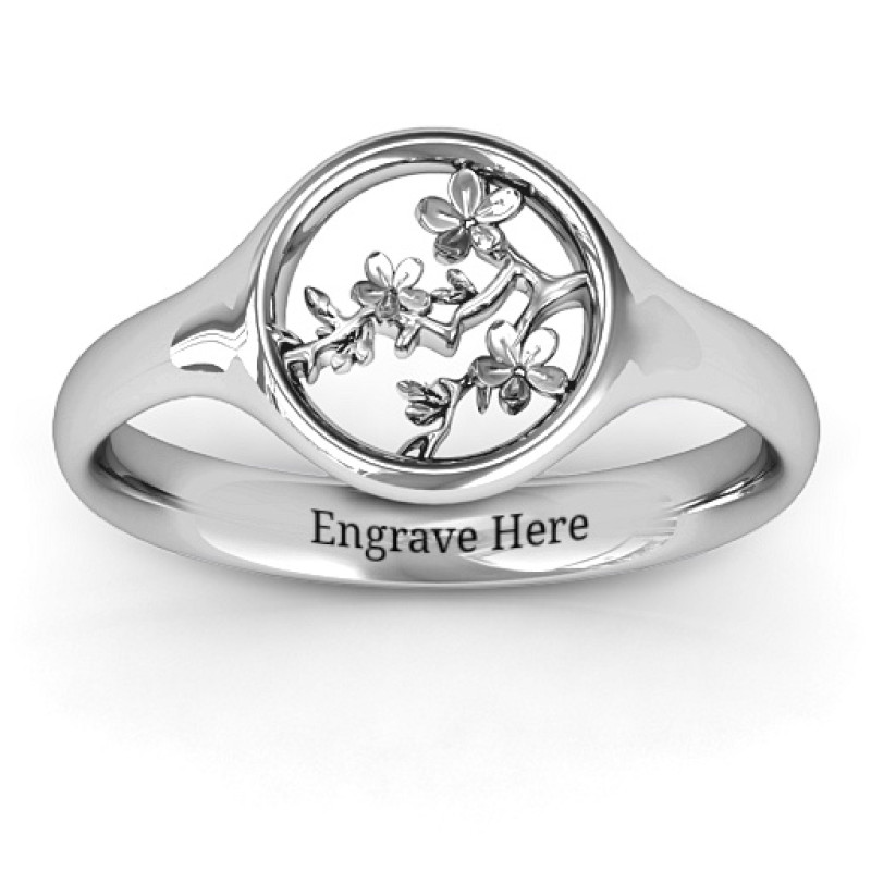 Full Circle Cherry Blossom Ring product view