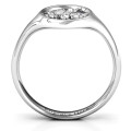 Full Circle Cherry Blossom Ring with open circle motif