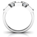 Geometric Fashion Band ring view